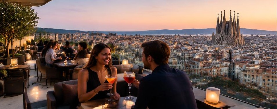 Illustrative scene: Bars in Barcelona