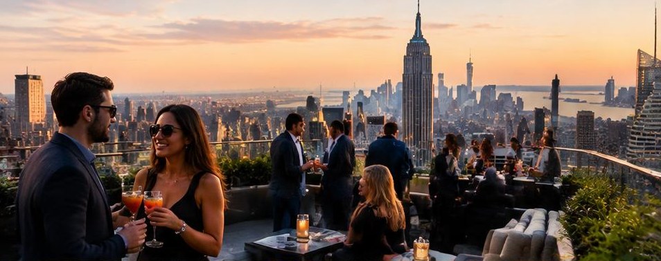 Illustrative scene: Bars in New York
