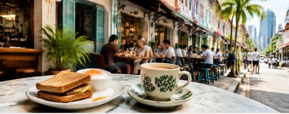 Illustrative scene: Brunch in Singapore