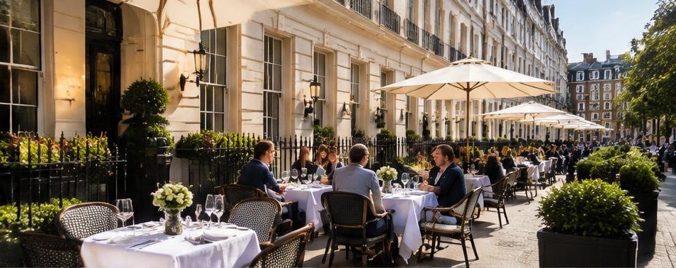 Escena ilustrativa: Restaurantes en Londres