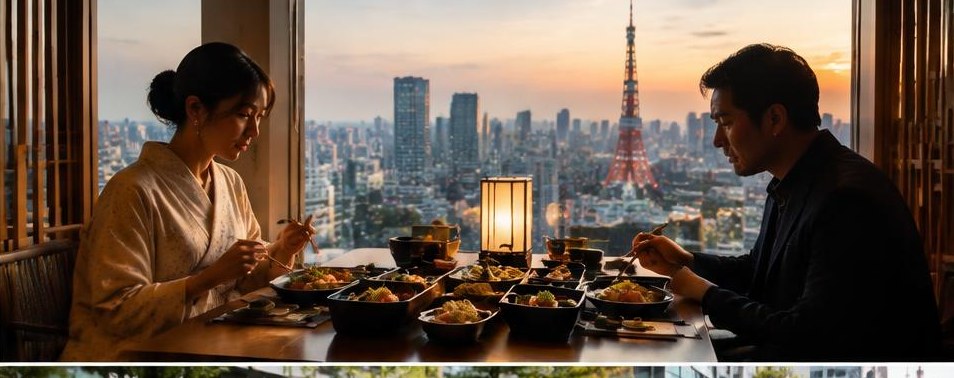 Escena ilustrativa: Restaurantes en Tokio